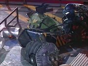 RobDoc is trapped by the House Robots