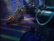 The Sentinel attacking Roadblock