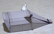 A paper model, used to design the original Hassocks Hog