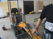 An Hanix H08A excavator, similar to the one converted into The Sentinel
