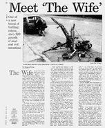 Local news article about The Wife