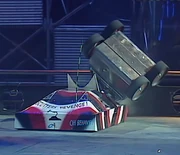 Scutter's Revenge throws Pussycat against the side wall