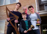 Mark, Toby, Craig and Zack Colliass in Series 8