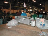 Toecutter 2 in the pits at the Dutch Robot Games in 2003