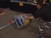 Stuart Weightman demonstrates Ivanhoe's rollover design in The Pits