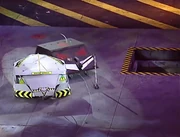 Haardvark tries to push Havoc towards the pit