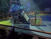 Gravedigger thrusts Mortis over in response