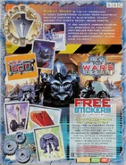 The back of the promotional boxes