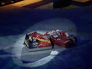 X-Terminator's axe gets stuck in Judge Shred 