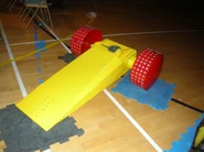 Wheely Big Cheese without a logo at a live event.