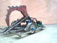 A mostly completed King Ludd during construction