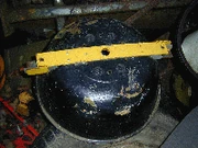The turret from the top of the original Hammertron design. The team said that this was the only part of the original Hammertron that was left.