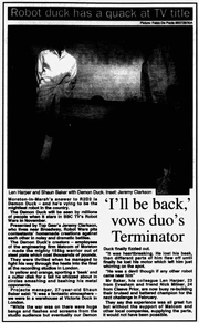 Gloucestershire Echo article featuring Demon Duck