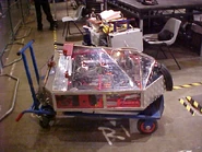 The Steel Avenger in the pits during Extreme 1