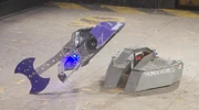 ThunderChild flicks Thunderbolt at MechMania Stoke-on-Trent, 2024
