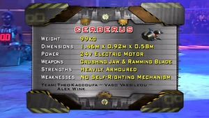 Cerberus' statistics board in Extreme 1