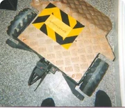 Spartacus decorated with its pit table banner