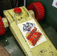 Wheely Big Cheese on display at Wales Comic Con in 2016