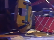 Son of Armageddon props Tyke onto the wall