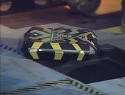 Crusaderdrivesintothepit