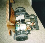 Spartacus with its body opened, showing its internals