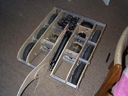 A mock-up of Anthrax/Draven during construction