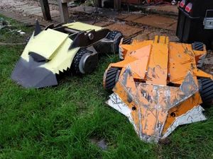 An unfinished Hyena, and Foxic (version 3)