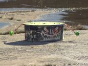 The Mauler during its safety check, performed to address safety concerns over its weapon