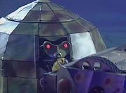 The two machines become locked together