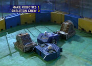 Tigermoth (left) and Technomoth at Techno Games 2003