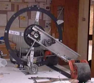 Daisy Chopper's flywheel on display