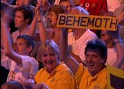 Edward and Liz Pritchard in the audience in Extreme 1