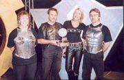 The Steel Avenger team with the Best Costume award in Extreme 1