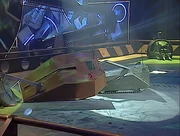 Mortis lifts Gravedigger and leaves it vulnerable to Shunt