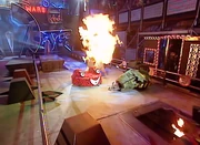 Sergeant Bash torches Nemesis in the Gauntlet