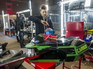 Sam Smith in the Pits during Series 8