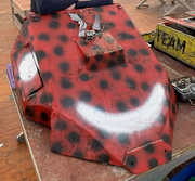 Diot-Awe in January 2020 before its eyes were painted back on