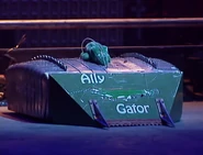 Ally Gator in the arena in Series 3
