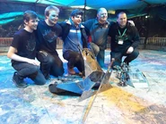 Immersion 2 wins.jpg (132 KB) Team Immersion with their machine after winning the 2020 Irish championship