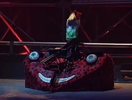 Diotoir in Series 3 with The Steel Avenger's feather duster
