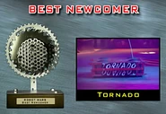 The Best Newcomer Award as it appeared on TV