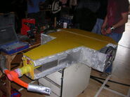 The very first version of Saint at a Roaming Robots event at Doncaster, 2007