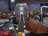 The skeleton on the back of Undertaker's coffin lid