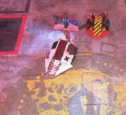 Apollo gets wedged underneath the floor...