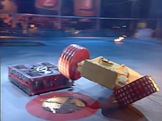 Tornado breaks Wheely Big Cheese's wheel