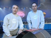 Mike Smith and Steve Dove on TechnoGames in 2002