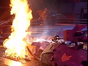 The Sentinel (background) makes an appearance in Cassius vs Haardvark