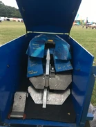 Comengetorix (bottom) and all three versions of Vercingetorix in storage in 2019