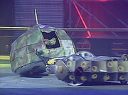 Invertabrat lifts Terrorpin off the floor