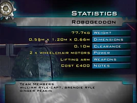 Robogeddon stats